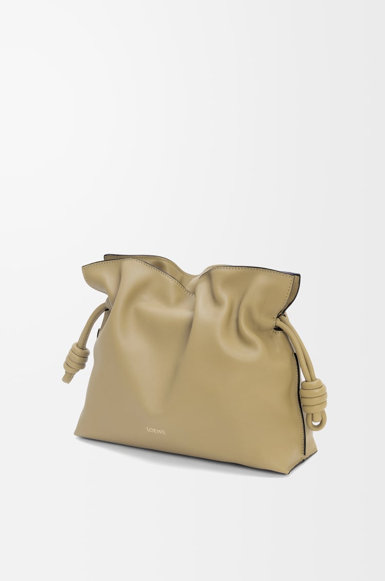 LOEWE Medium Flamenco clutch in nappa calfskin Clay Green