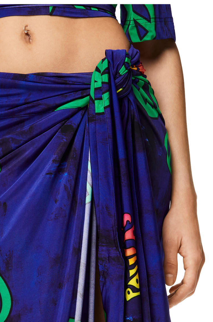 LOEWE 粘胶纤维 LOEWE 和平沙滩巾半身裙 多色拼接 pdp_rd