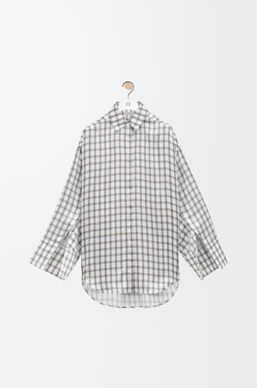 LOEWE Shirt in silk White/Grey plp_rd