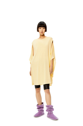 LOEWE Kimono sleeve dress in silk Light Yellow plp_rd