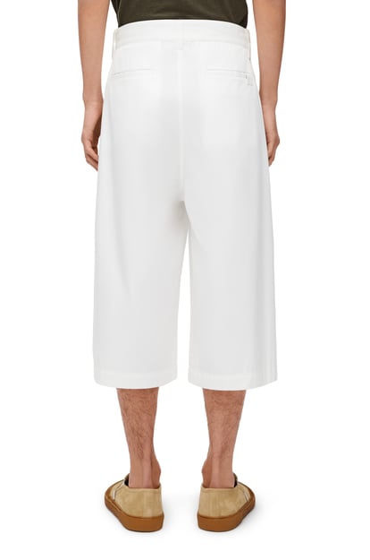 LOEWE Pleated shorts in cotton White plp_rd
