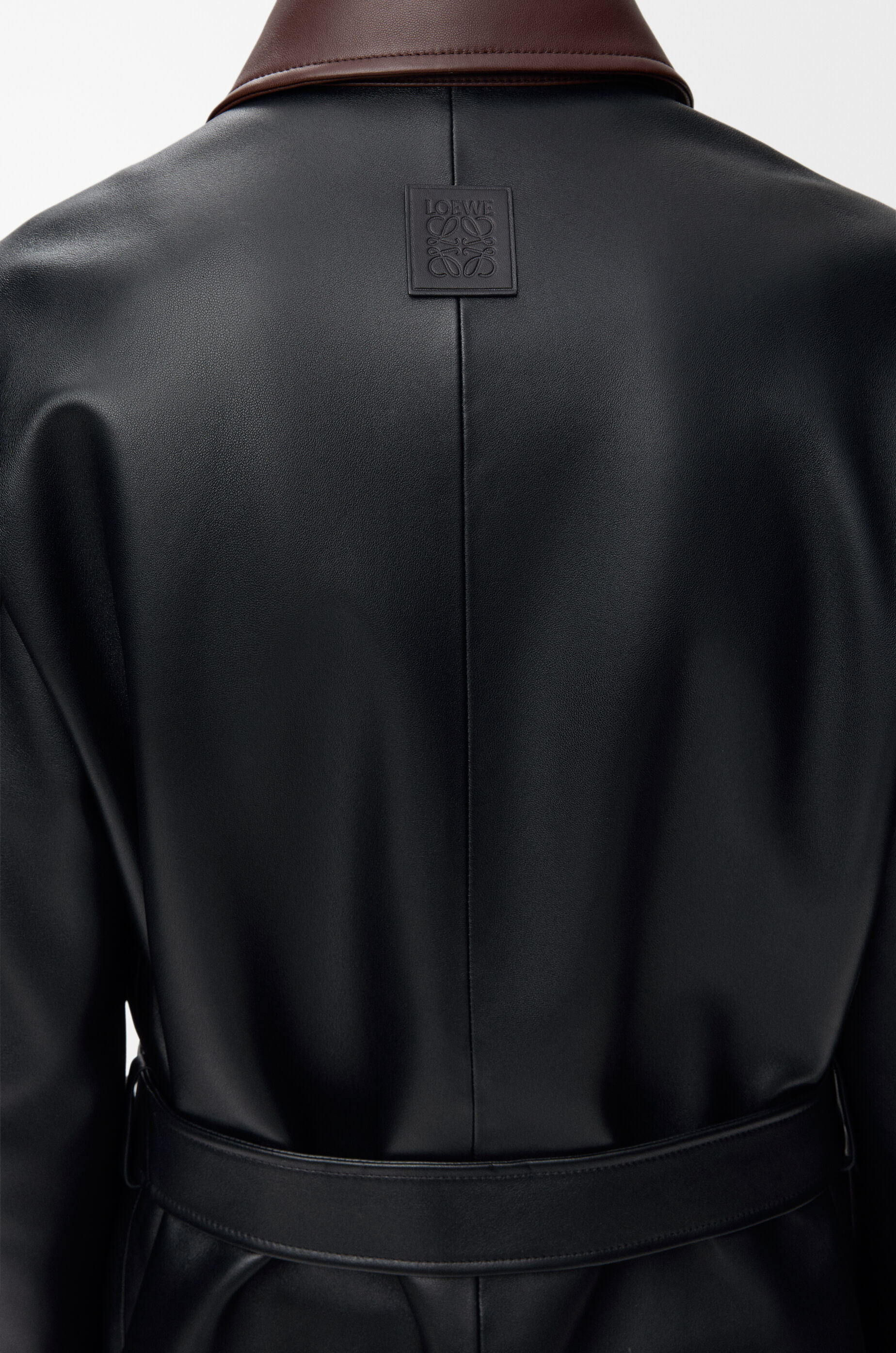 Abrigo en piel napa de cordero Negro - LOEWE