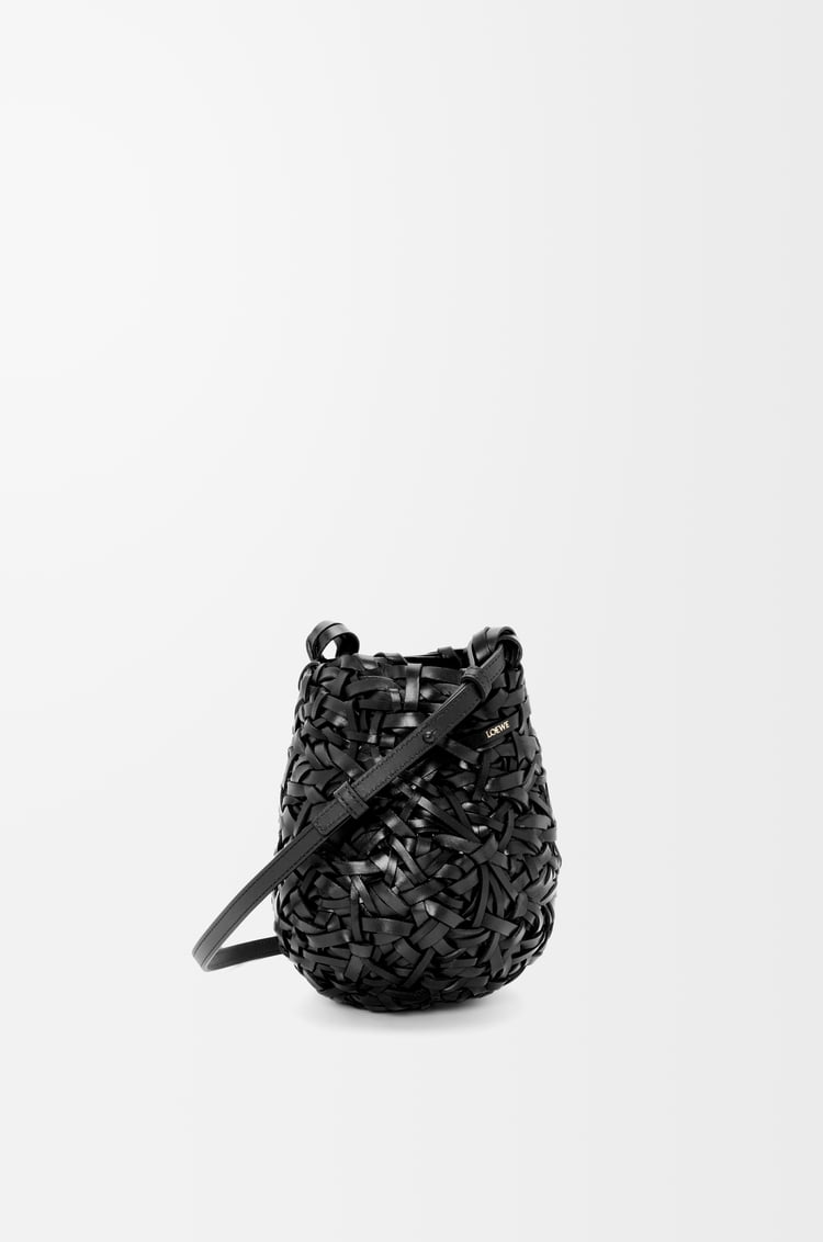 LOEWE Bolso capazo Nest pequeño en piel de ternera Negro