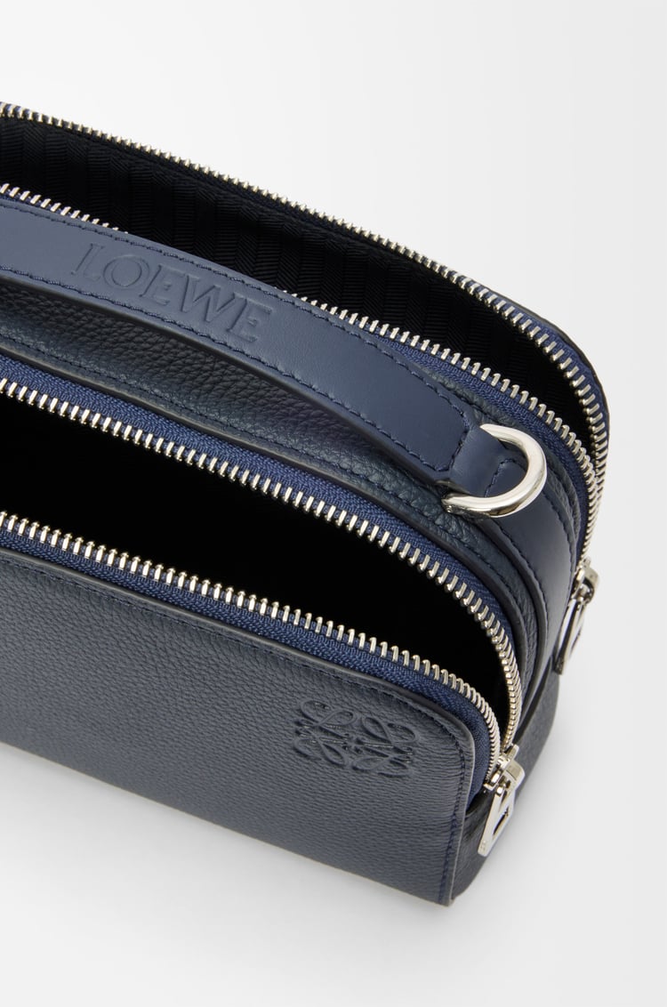 LOEWE Mini crossbody camera bag in soft grained calfskin Deep Navy