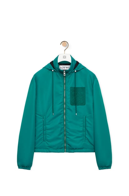 LOEWE Hooded padded jacket in nylon 綠色 plp_rd