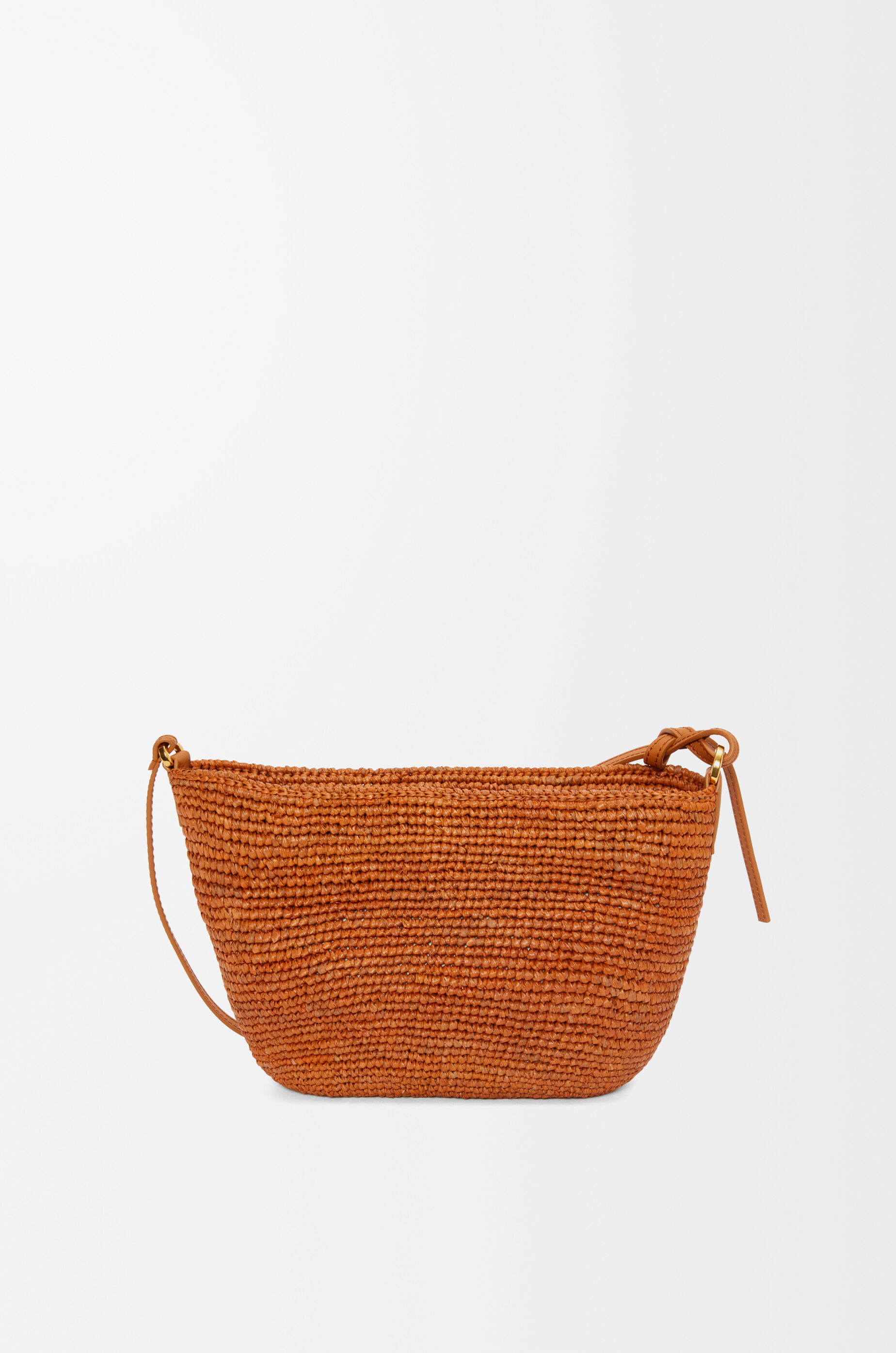 スリットポシェット バッグ（ラフィア&カーフ） ゴールド - LOEWE