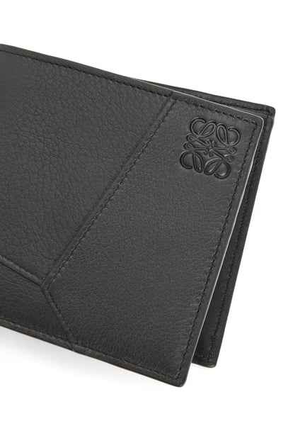 LOEWE Puzzle bifold coin wallet in classic calfskin Black plp_rd
