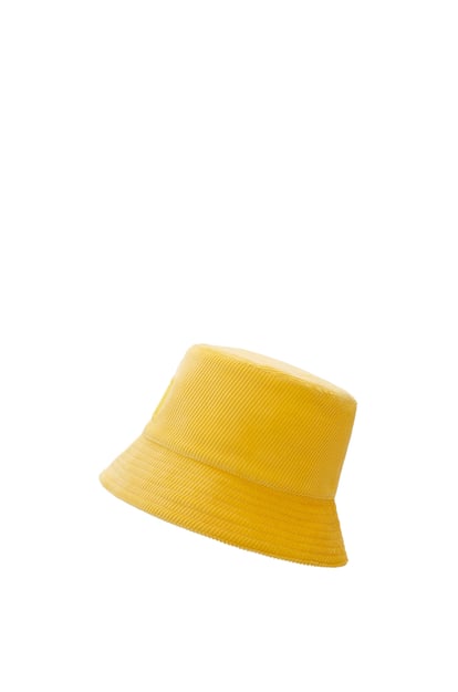 LOEWE Patch bucket hat in corduroy Yellow plp_rd