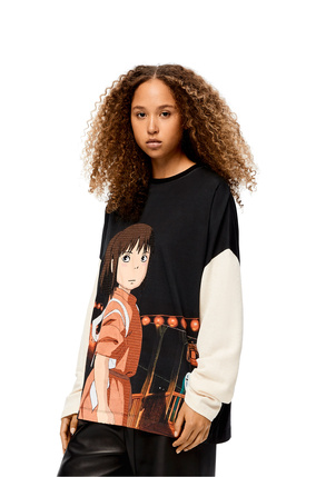 LOEWE Camiseta de manga larga Chihiro en algodón Multicolor/Natural plp_rd