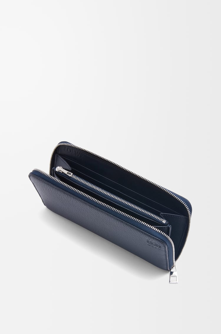 LOEWE Zip around wallet in soft grained calfskin Deep Navy