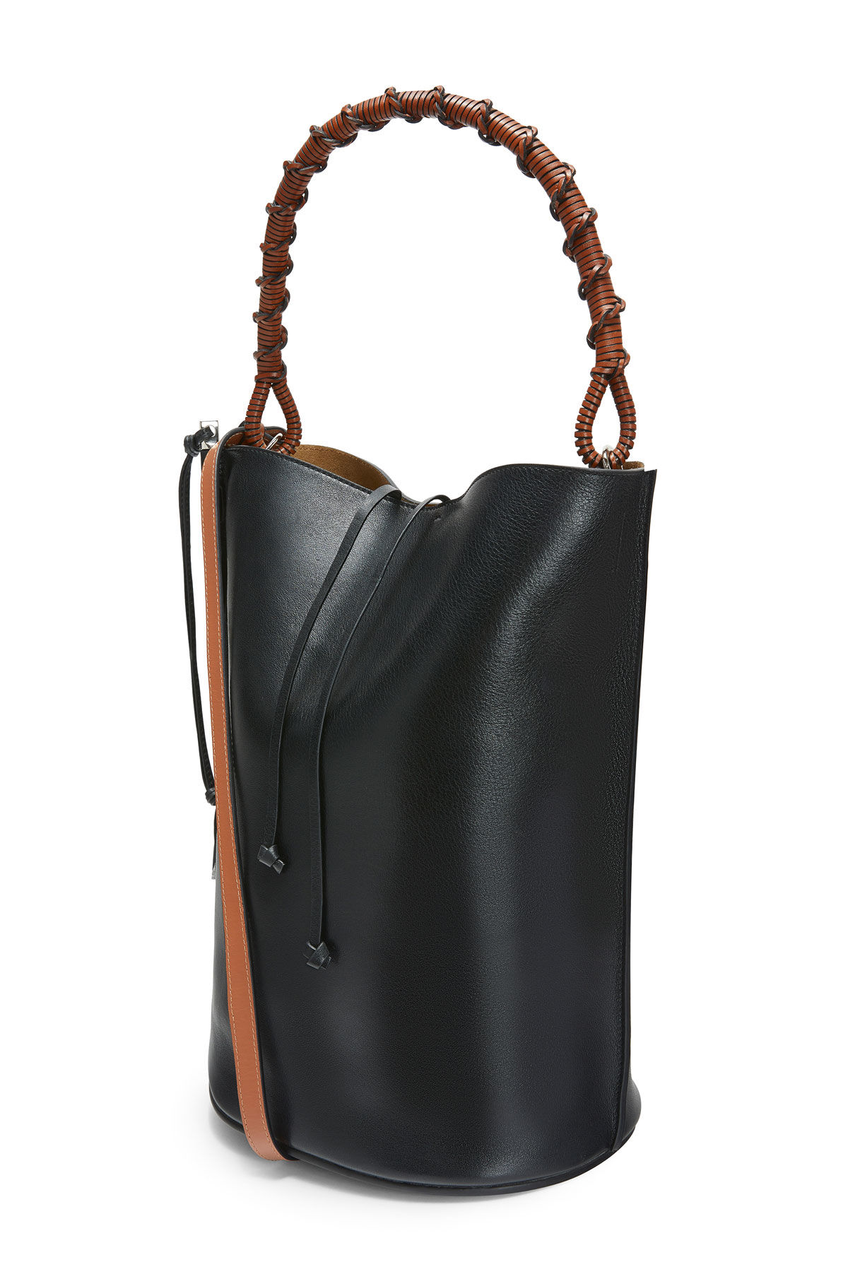 Gate Bucket Large Bag Black LOEWE
