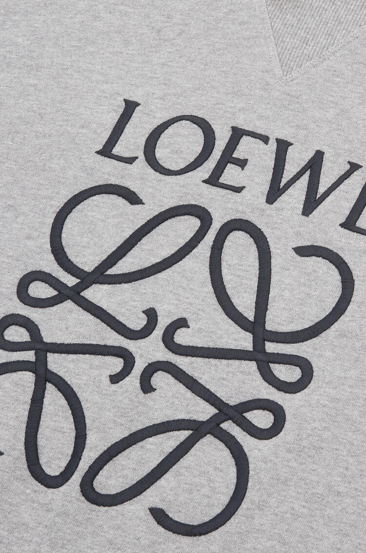 アナグラム エンブロイダリー スウェットシャツ コットン グレー Loewe アナグラム エンブロイダリー スウェットシャツ コットン グレー Loewe