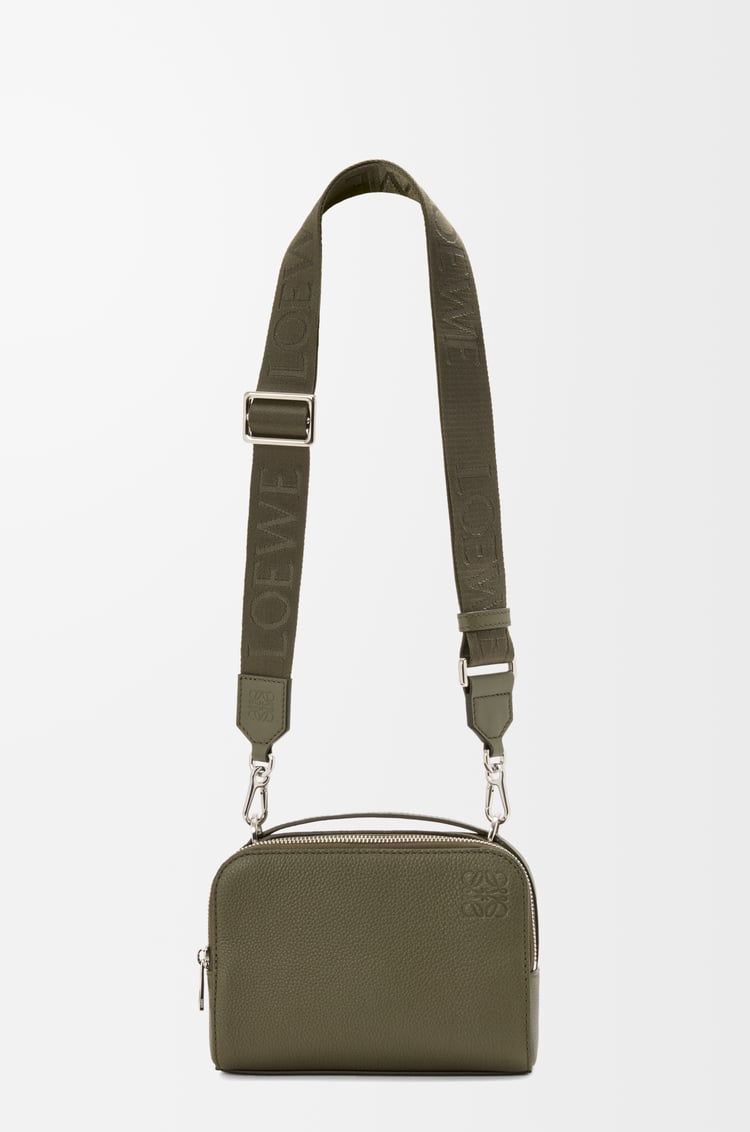 LOEWE Mini crossbody camera bag in soft grained calfskin Khaki Green
