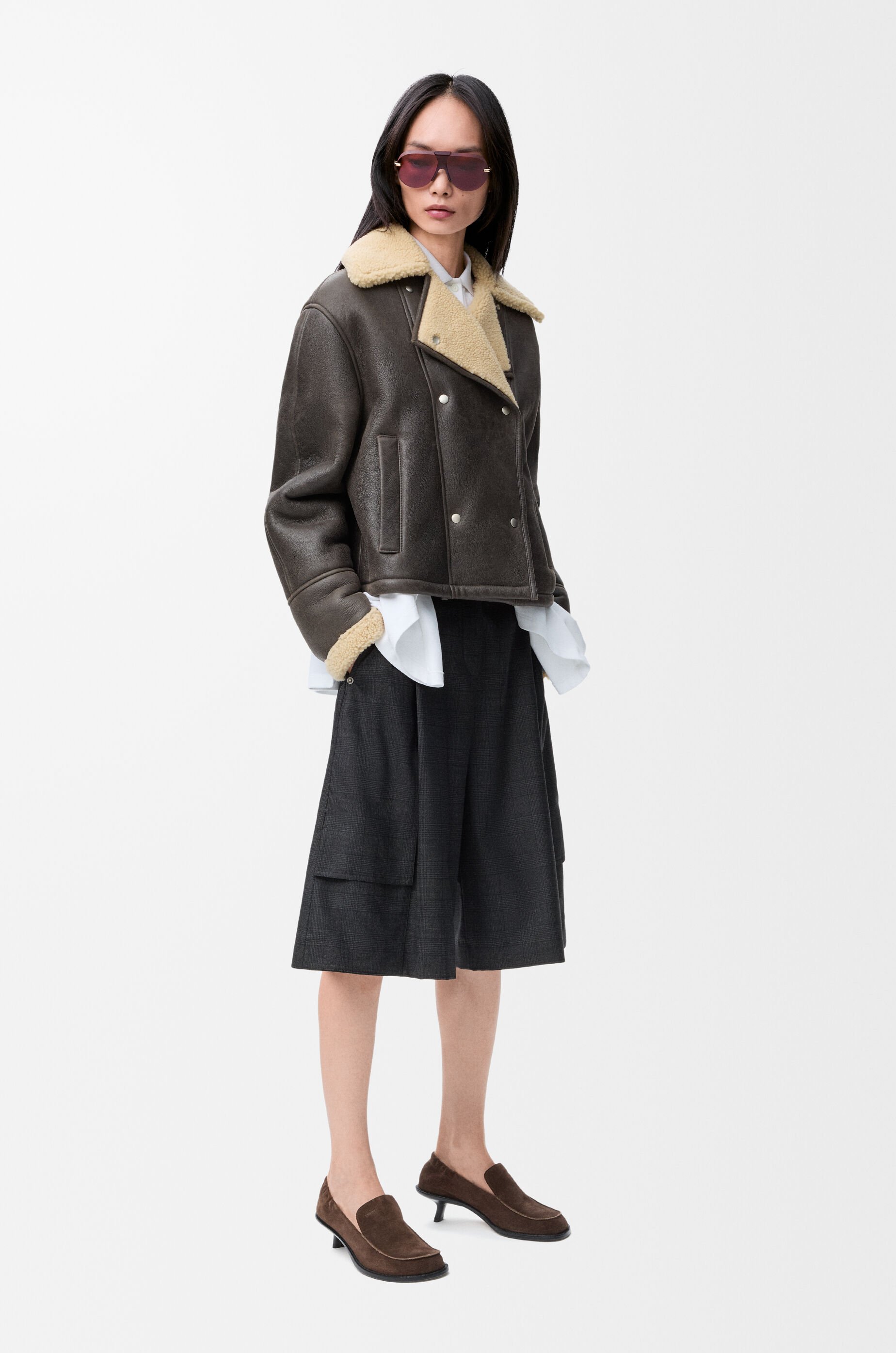 カーゴ ショーツ（ウール） グレー - LOEWE