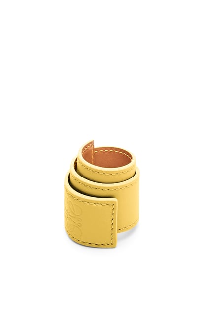 LOEWE Small slap bracelet in calfskin Dark Yellow plp_rd