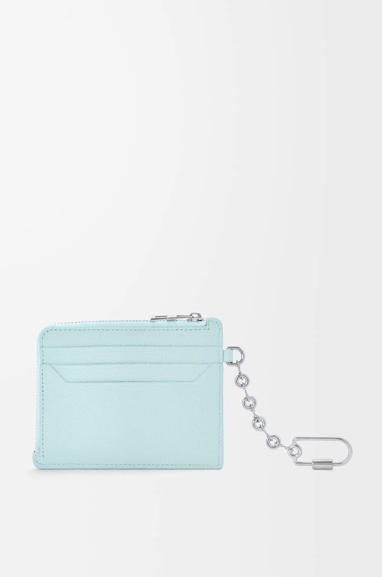 LOEWE 애너그램 스퀘어 코인 카드홀더 - 페블 그레인 카프스킨 프로즌