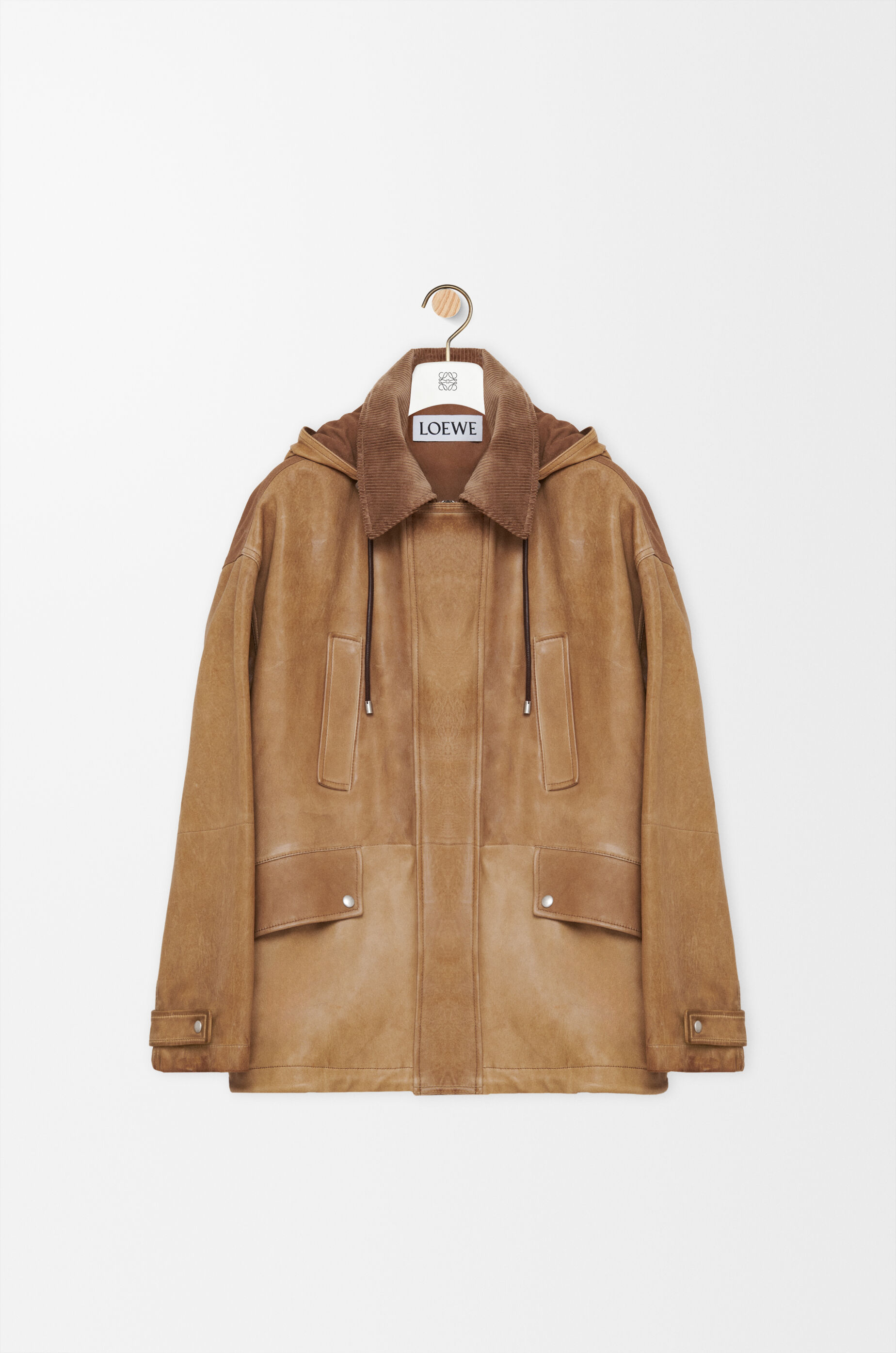 ショート パーカー（ナパラム&コットン） ベージュ - LOEWE Japan