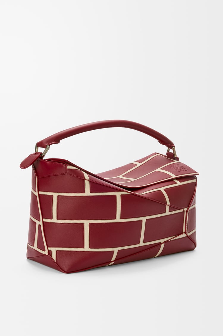 LOEWE パズルエッジ バッグ ラージ（クラシックカーフ） バーントレッド