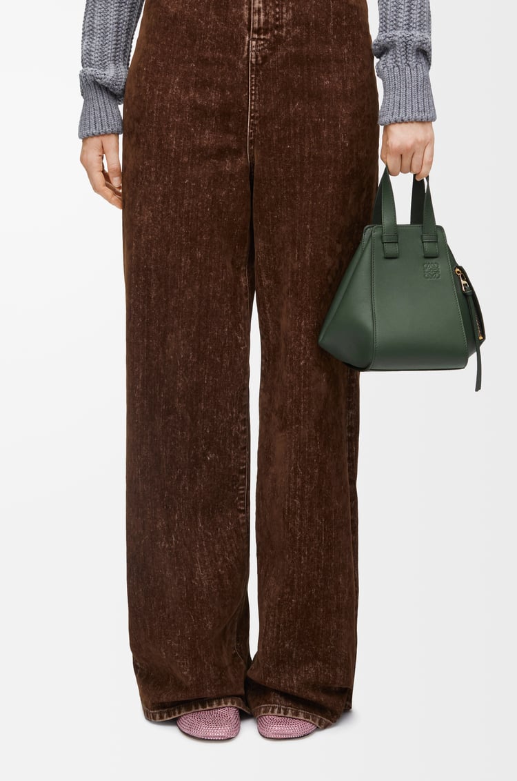 LOEWE Compact Hammock bag in classic calfskin Bottle Green