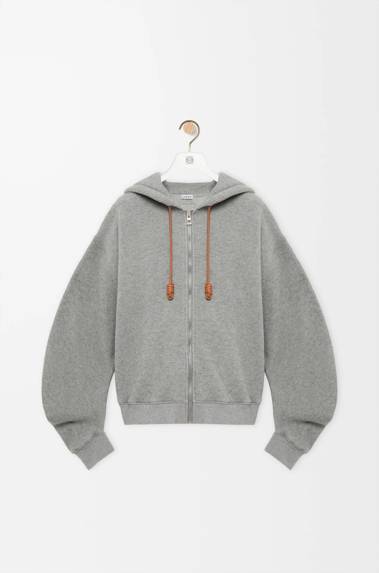 LOEWE Flamenco hoodie in cotton blend Grey