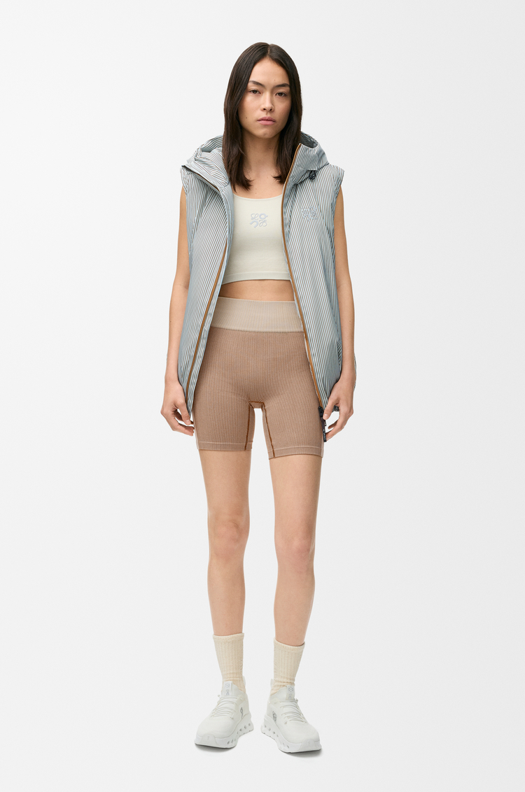 LOEWE Seamless shorts in technical jersey Ivory