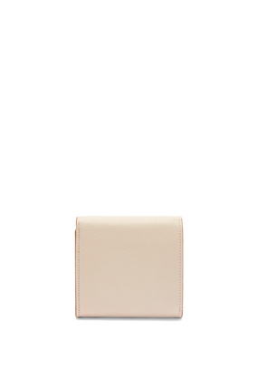 LOEWE Anagram compact flap wallet in pebble grain calfskin Light Ghost plp_rd