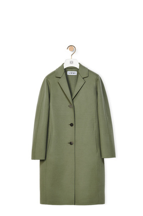LOEWE Anagram coat in wool and cashmere Sage plp_rd