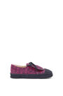 LOEWE Flap sneaker in Anagram jacquard and calfskin Neon Pink/Deep Navy pdp_rd