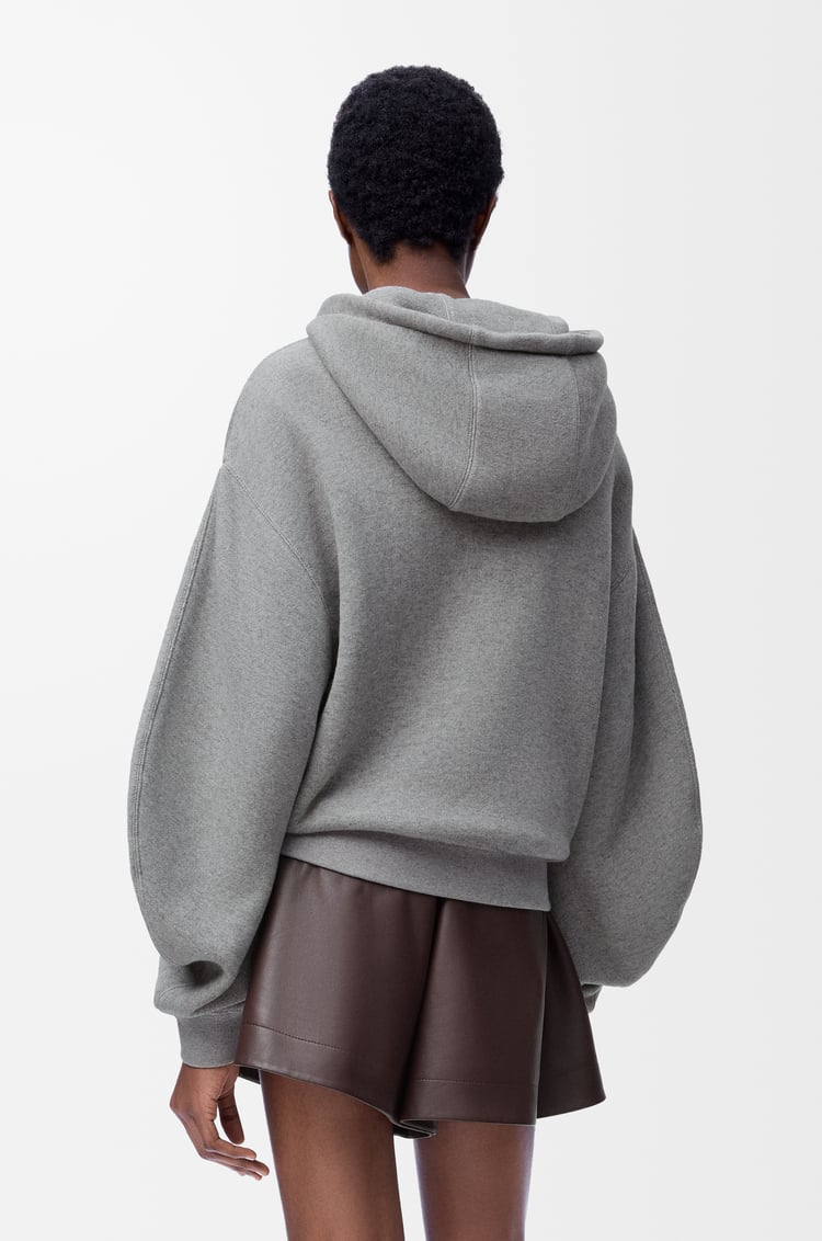 LOEWE Sudadera con capucha en algodón y cashmere Gris