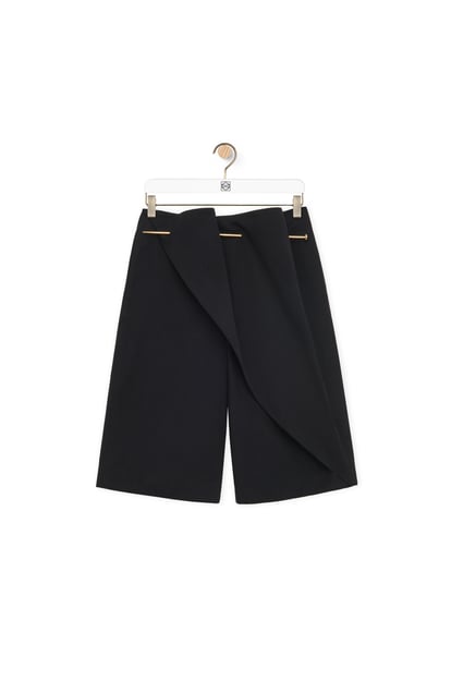 LOEWE Pin shorts in cotton 黑色 plp_rd