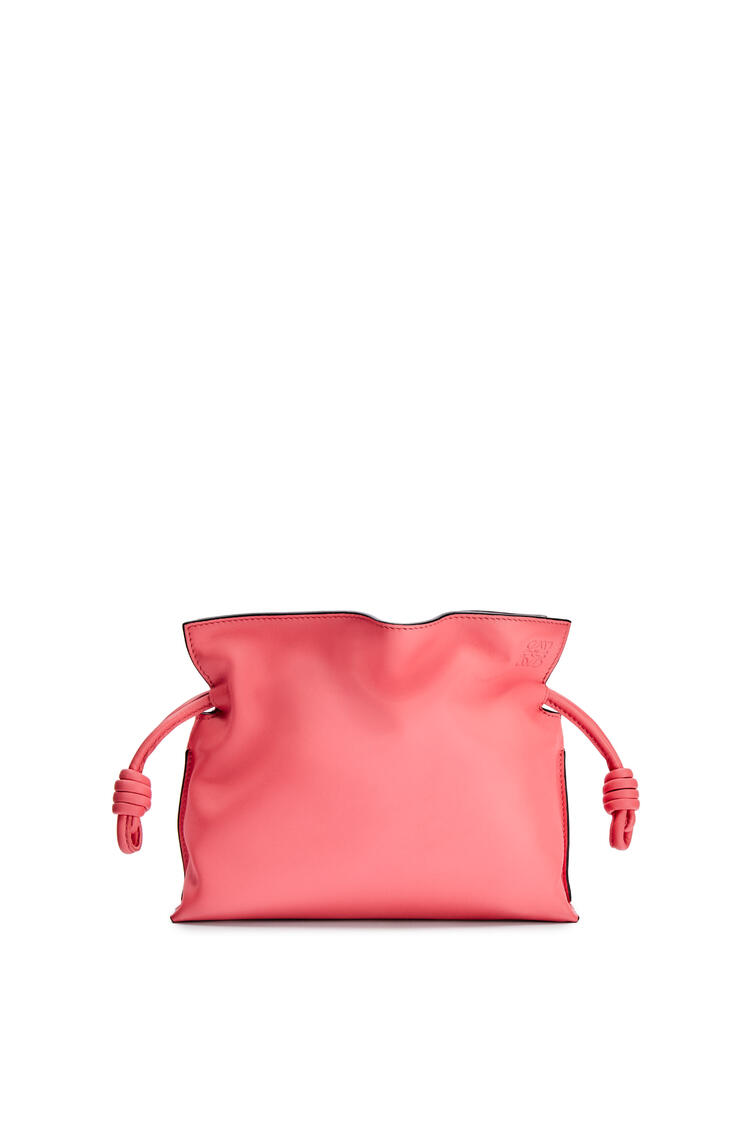 LOEWE Mini Flamenco clutch in nappa calfskin Coral Pink