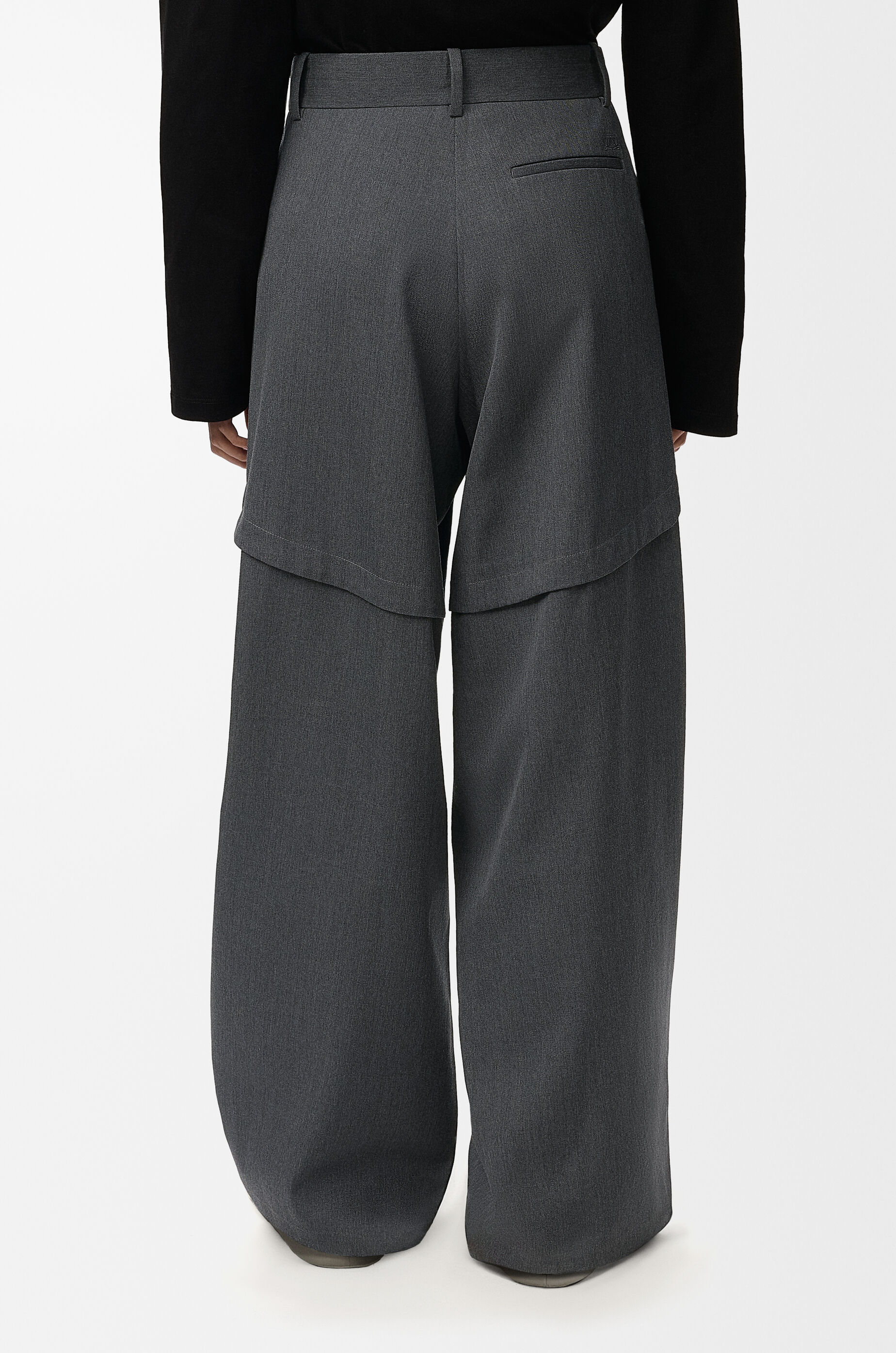 Trousers in wool Grey - LOEWE USA Official Website