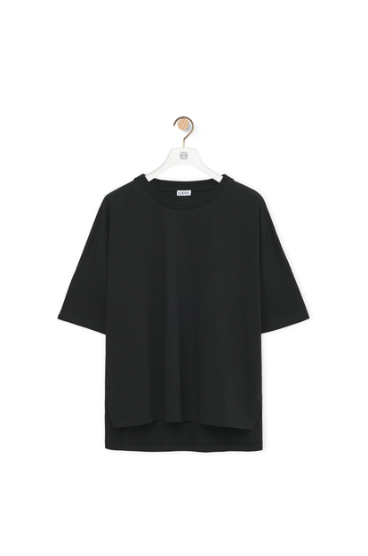 LOEWE 박시 핏 티셔츠 - 코튼 블랙 plp_rd