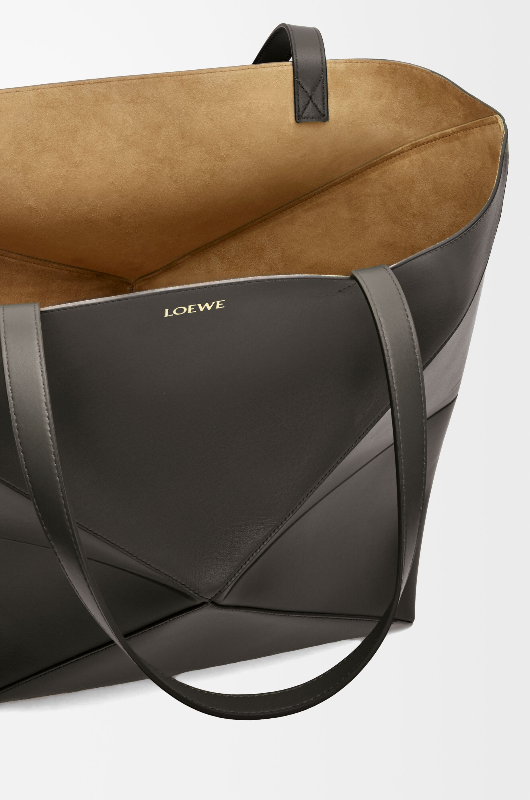 パズルフォルド トート XL（シャイニーカーフ） グレー - LOEWE