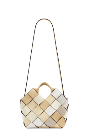 LOEWE Small Surplus Leather Woven basket bag in calfskin Beige/Cream plp_rd