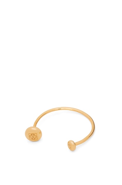 LOEWE Anagram Pebble cuff in sterling silver Gold