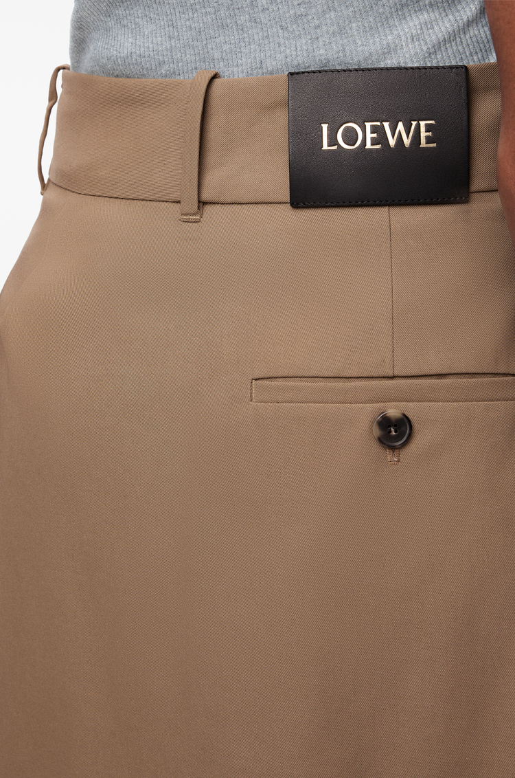 LOEWE 랩 스커트 - 코튼 베이지