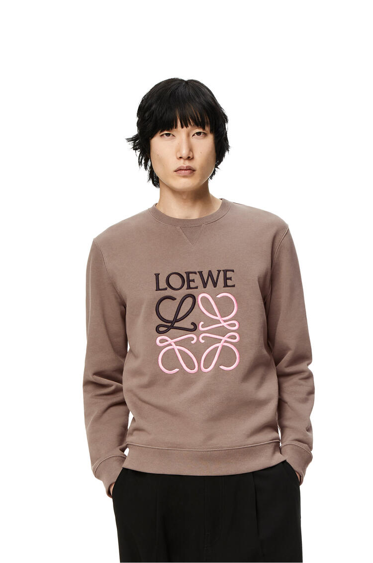 LOEWE Anagram sweatshirt in cotton Warm Grey pdp_rd