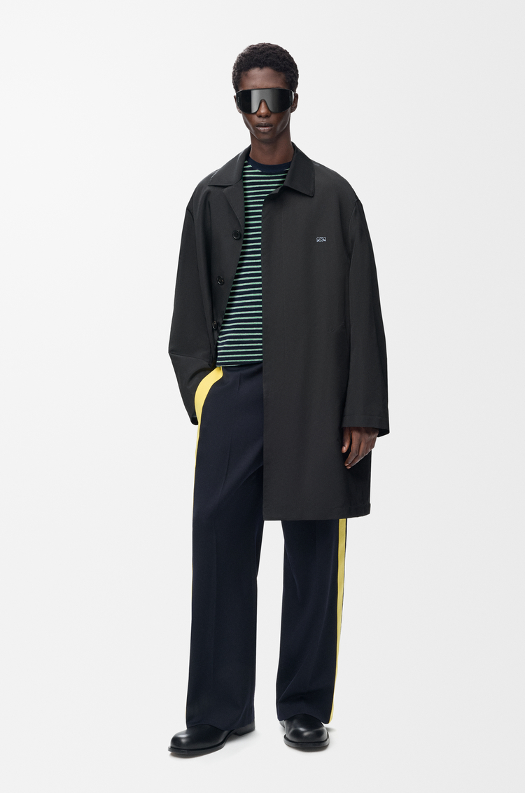 LOEWE Trench en soie technique Noir