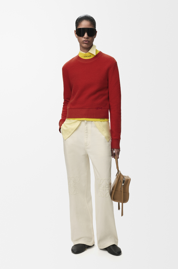 LOEWE Pull en laine Rouge
