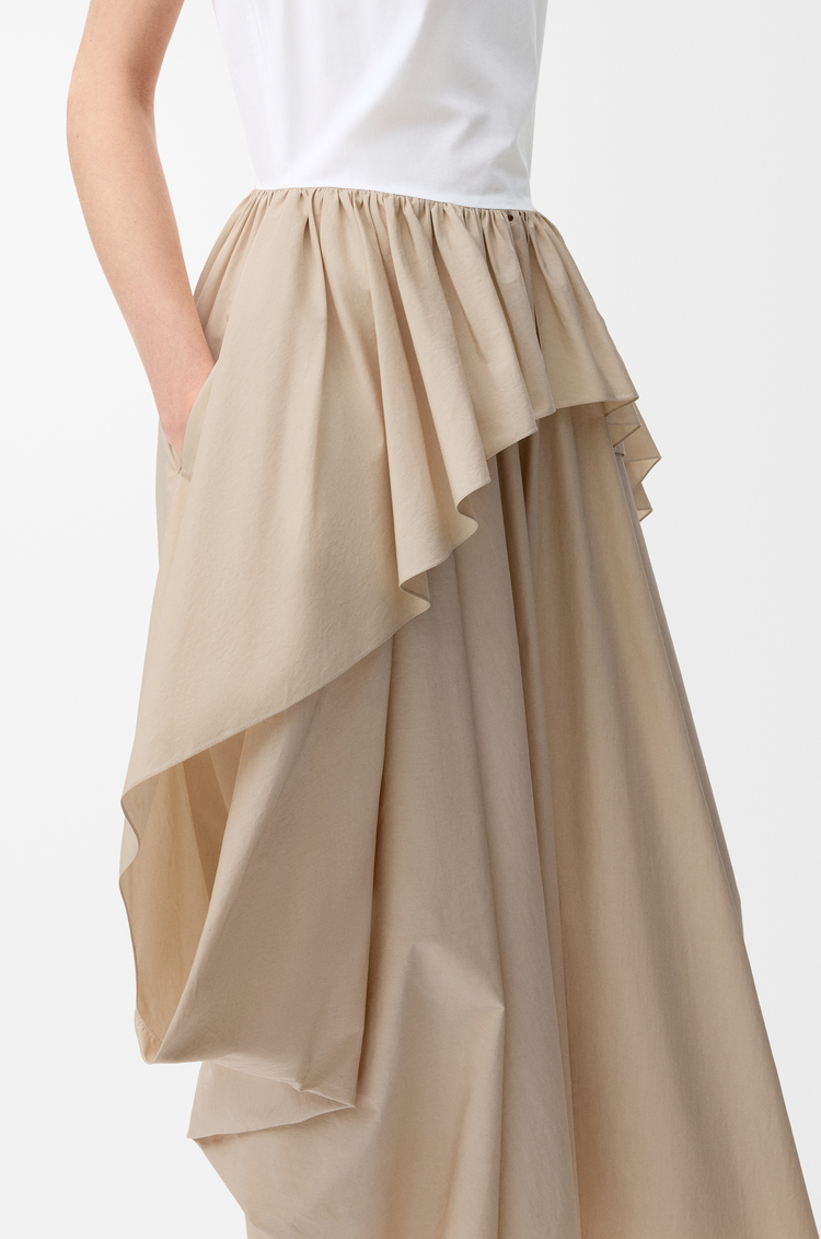 LOEWE 棉质连衣裙 白色/米色