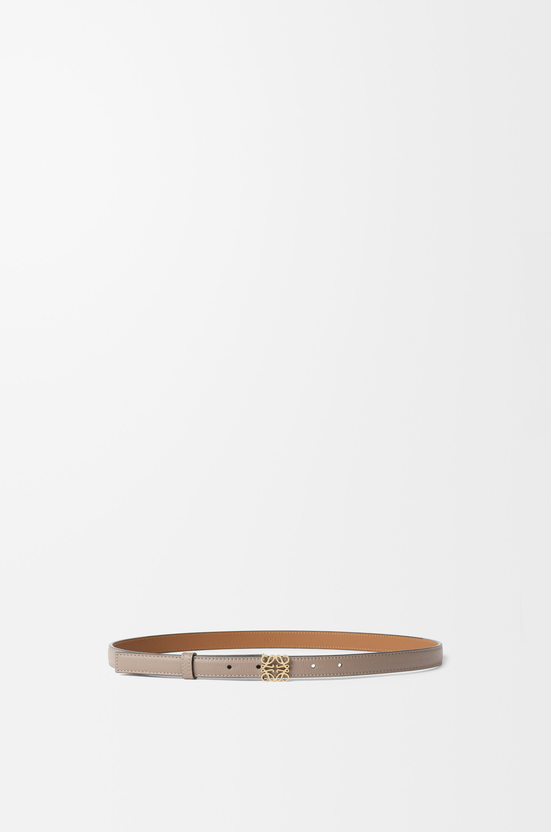 新品 定価以下 LOEWE ロエベ アナグラム ベルト タン ゴールド アナグラム ベルト（ペブルグレインカーフ） ベージュ - ロエベ 日本