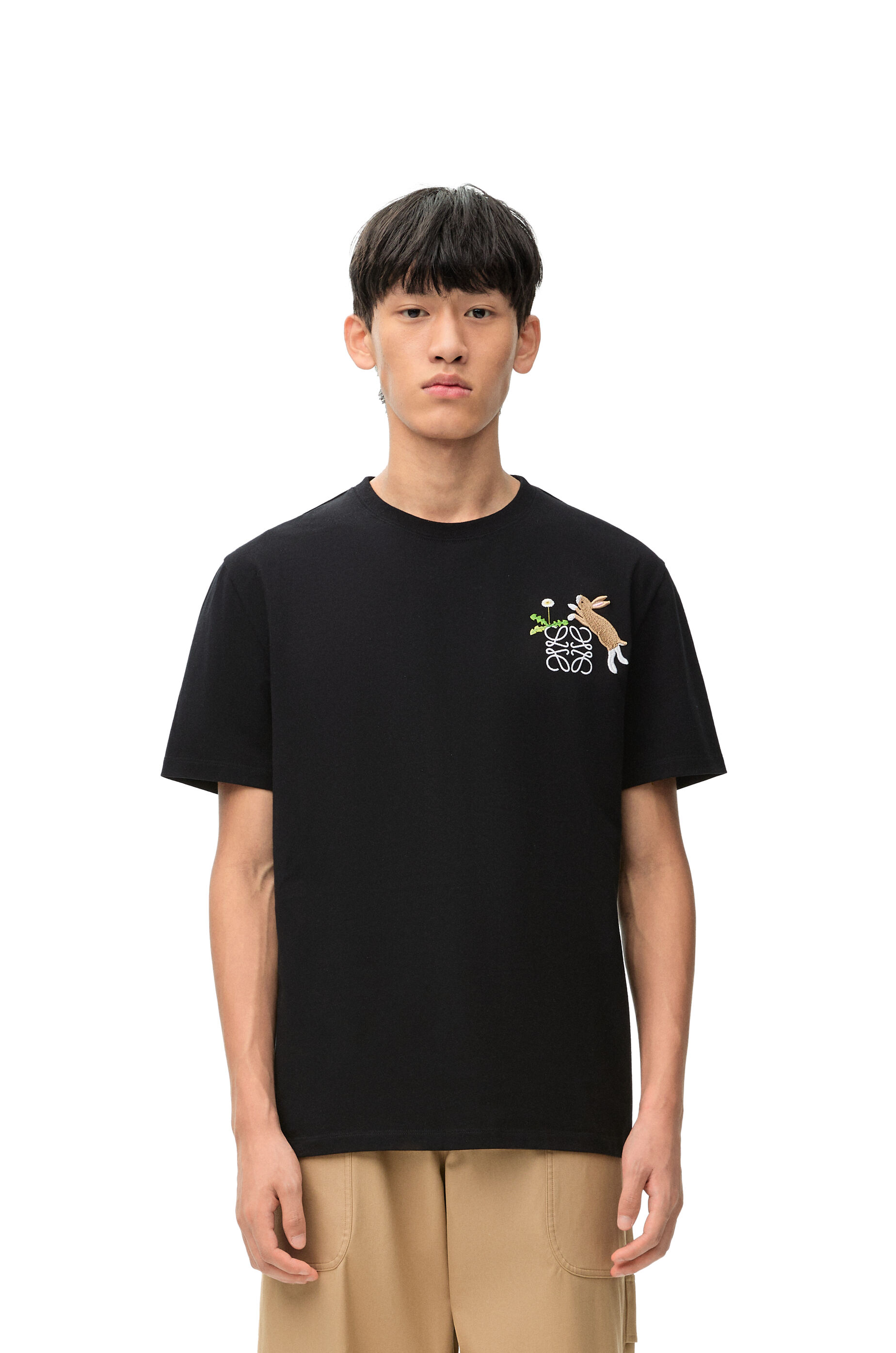 リラックスフィット Tシャツ（コットン） ブラック - LOEWE