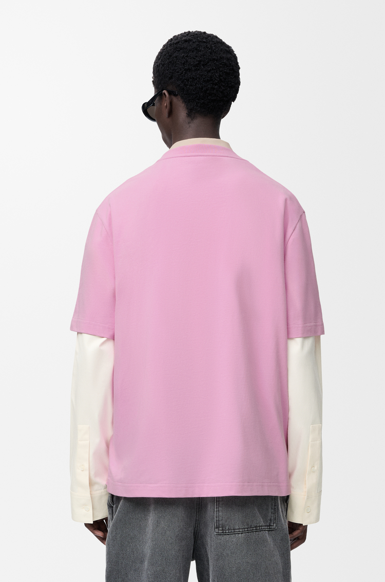 LOEWE Camiseta de corte holgado en algodón Rosa