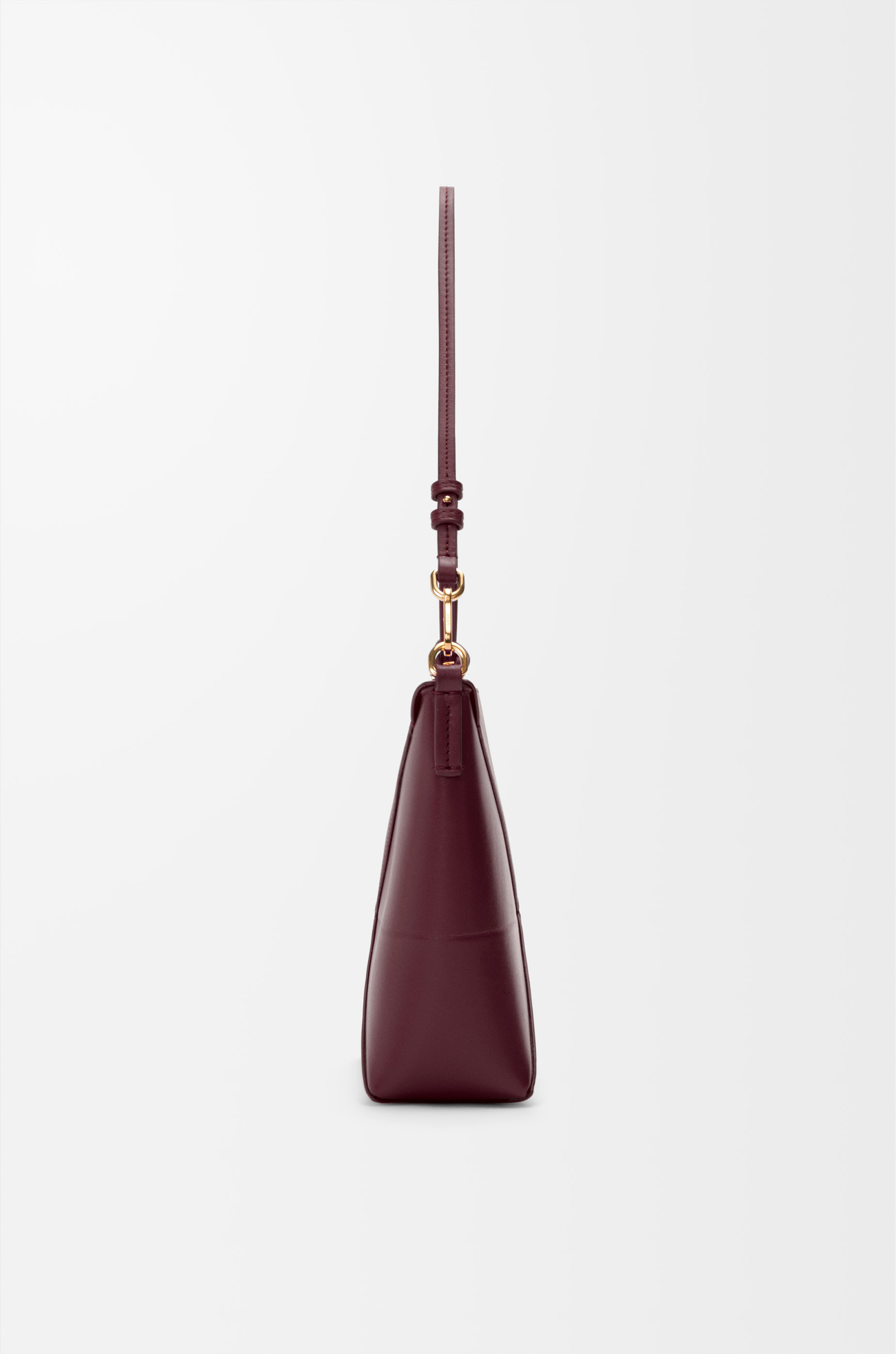 LOEWE Puzzle Fold pouch in shiny nappa calfskin Dark Burgundy