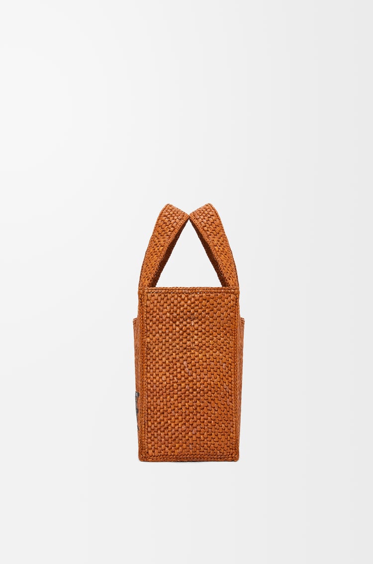 LOEWE Bolso LOEWE Font Tote pequeño en rafia Dorado Miel