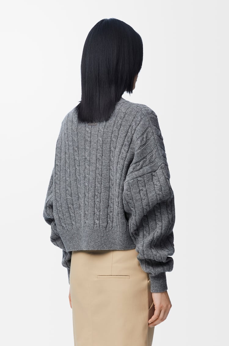 LOEWE Jersey en lana Gris Jaspeado