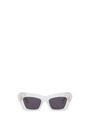 LOEWE Gafas de sol estilo cat-eye en acetato Blanco Hielo