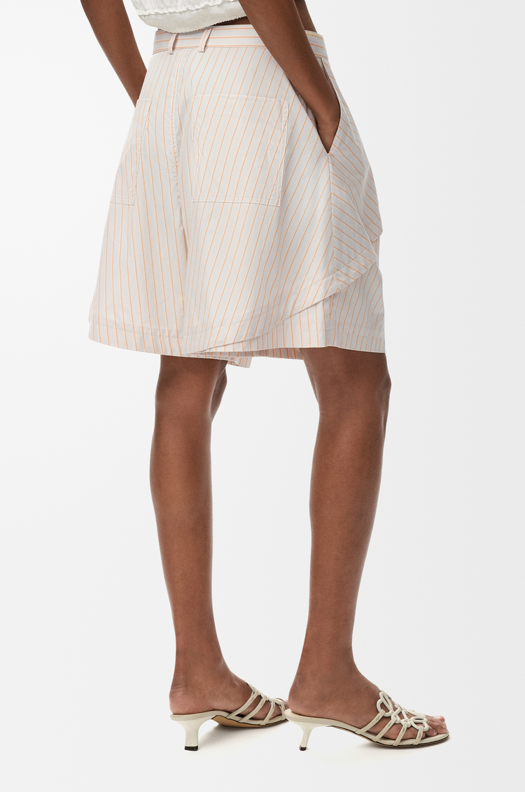 LOEWE Short in cotone Beige/Arancione