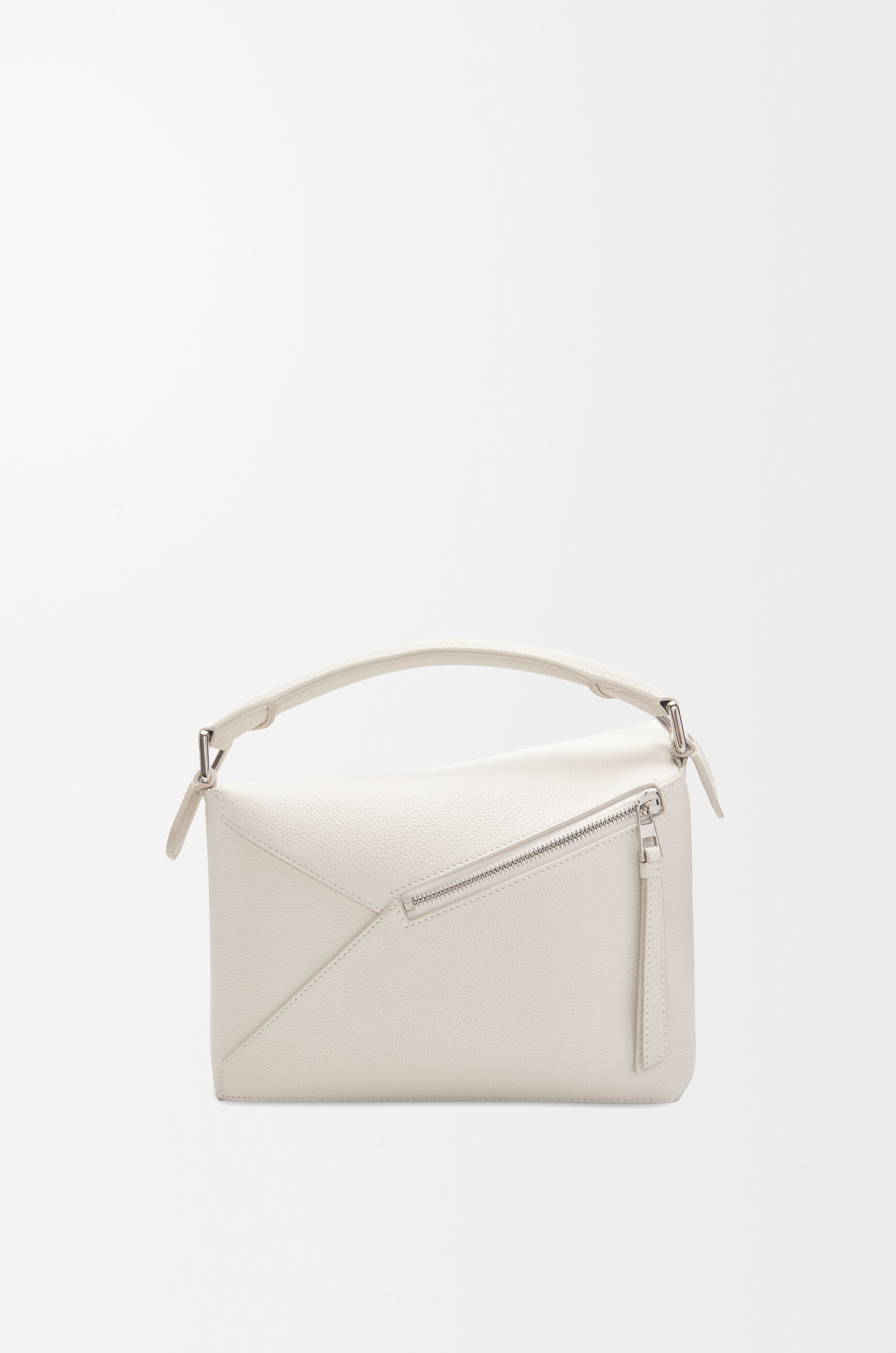♡GWセール♡LOEWE♡バスケットバッグ♡ホワイト♡ Small Puzzle Edge bag in soft grained calfskin White - LOEWE